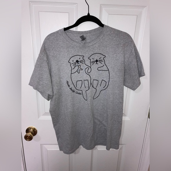 Alaska Sealife Otters Short-Sleeved Tee - Picture 1 of 3